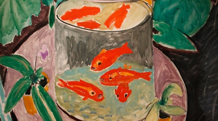 В чём особенности картины Анри Матисса «Красные рыбки»
 Матисс Рыбки